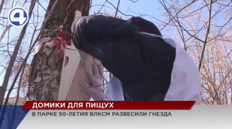 Новые апартаменты для пищух появились в парке 50-летия ВЛКСМ Новые апартаменты для пищух появились в парке 50-летия ВЛКСМ