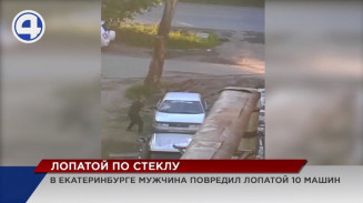 Дебошир лопатой разбил 10 автомобилей в Кольцово Дебошир лопатой разбил 10 автомобилей в Кольцово