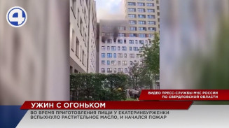 В Екатеринбурге произошел пожар, когда хозяйка одной из квартир готовила ужин В Екатеринбурге произошел пожар, когда хозяйка одной из квартир готовила ужин