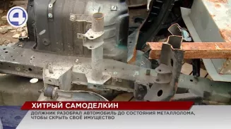 Находчивый хозяин «превратил» свою машину в металлолом, пытаясь скрыть имущество Находчивый хозяин «превратил» свою машину в металлолом, пытаясь скрыть имущество