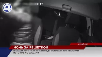 Пьяная автоледи из Сухого Лога устроила сцену инспекторам ДПС Пьяная автоледи из Сухого Лога устроила сцену инспекторам ДПС
