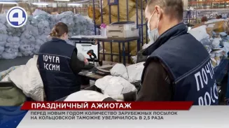 Накануне Нового года количество почтовых отправлений из-за рубежа увеличилось в 2,5 раза Накануне Нового года количество почтовых отправлений из-за рубежа увеличилось в 2,5 раза