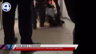 Двое маленьких детей три дня провели в квартире с умершими родителями Двое маленьких детей три дня провели в квартире с умершими родителями