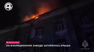 В посёлке Бобровском загорелась крыша изоляционного завода В посёлке Бобровском загорелась крыша изоляционного завода