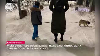 Жестокое перевоспитание: мать заставила сына гулять по морозу в носках Жестокое перевоспитание: мать заставила сына гулять по морозу в носках
