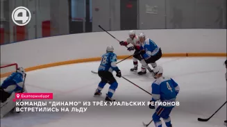 Команды "Динамо" из трёх уральских регионов встретились на льду Команды "Динамо" из трёх уральских регионов встретились на льду