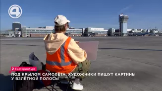 Под крылом самолёта: художники пишут картины у взлётной полосы Под крылом самолёта: художники пишут картины у взлётной полосы