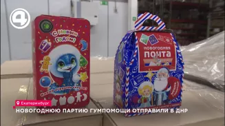 Новогоднюю партию гумпомощи отправили в ДНР Новогоднюю партию гумпомощи отправили в ДНР