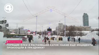 Горящие ёлки и растаявший каток: какие еще инциденты произошли в праздники?