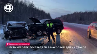 Шесть человек пострадали в массовом ДТП на трассе Шесть человек пострадали в массовом ДТП на трассе