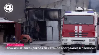 Пожарные ликвидировали крупное возгорание в промзоне Пожарные ликвидировали крупное возгорание в промзоне