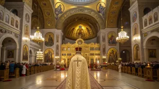 Митрополит Евгений совершил Божественную литургию в Главном храме ЦВО Митрополит Евгений совершил Божественную литургию в Главном храме ЦВО