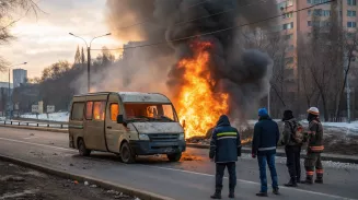 «Газель» с рабочими загорелась в Екатеринбурге «Газель» с рабочими загорелась в Екатеринбурге