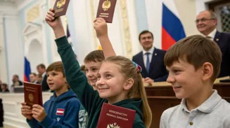 Школьникам-активистам «Движения первых» вручили паспорта Школьникам-активистам «Движения первых» вручили паспорта