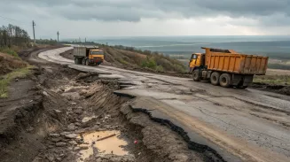 Трасса между Асбестом и Белоярским превратилась в бездорожье из-за самосвалов Трасса между Асбестом и Белоярским превратилась в бездорожье из-за самосвалов