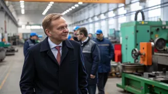 Врио губернатора Денис Паслер посетил машиностроительный завод имени М. И. Калинина Врио губернатора Денис Паслер посетил машиностроительный завод имени М. И. Калинина