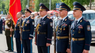 В Госавтоинспекции Свердловской области отметили 80-летие Победы торжественным митингом В Госавтоинспекции Свердловской области отметили 80-летие Победы торжественным митингом
