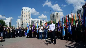 Старт 62-й студенческой целины отметили в Екатеринбурге Старт 62-й студенческой целины отметили в Екатеринбурге