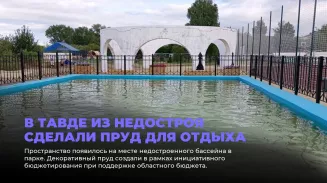 В Тавде из недостроя сделали пруд для отдыха В Тавде из недостроя сделали пруд для отдыха