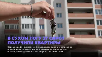 В Сухом Логу 27 сирот получили квартиры В Сухом Логу 27 сирот получили квартиры