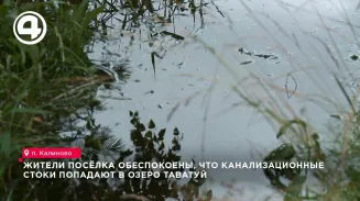 Жители посёлка обеспокоены, что канализационные стоки попадают в озеро Таватуй Жители посёлка обеспокоены, что канализационные стоки попадают в озеро Таватуй