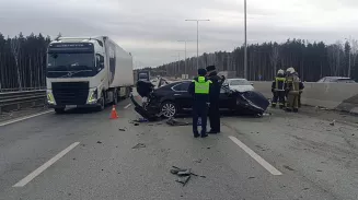 На 90-м км ЕКАД ввели ограничение движения после смертельного ДТП