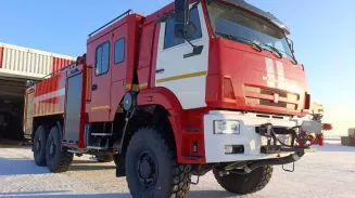 Пожарная служба Кольцово получила новый КАМАЗ