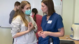 В перинатальном центре Екатеринбурга проходят занятия для будущих родителей