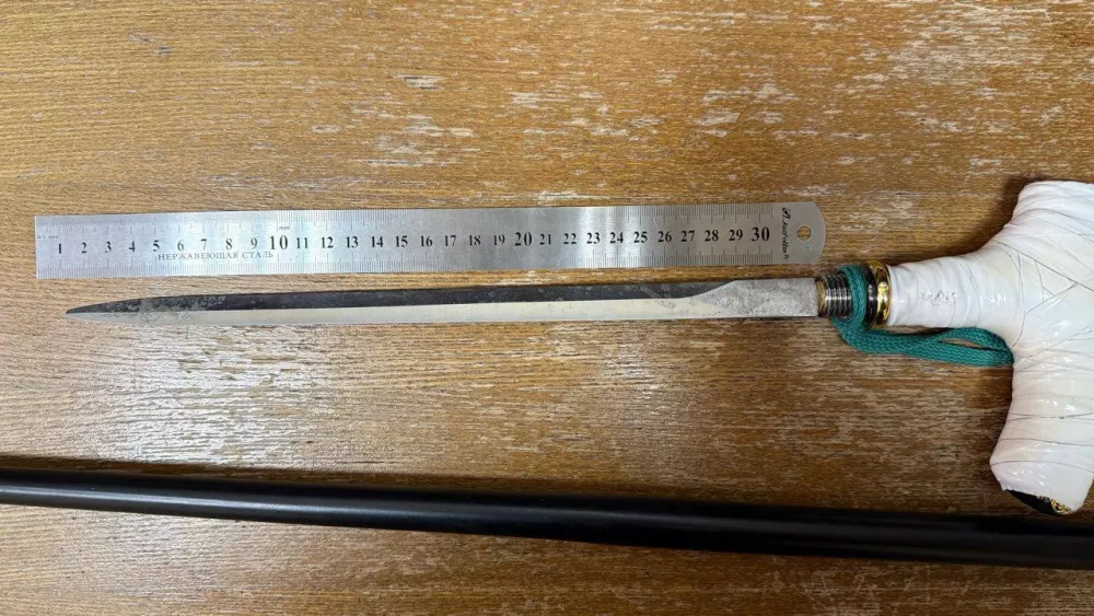 Судебные приставы нашли нож, спрятанный в трости посетительницы суда Судебные приставы нашли нож, спрятанный в трости посетительницы суда