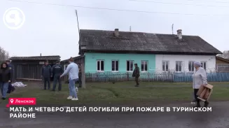 Мать и четверо детей погибли при пожаре в Туринском районе