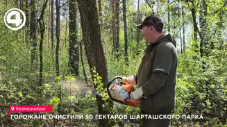 Горожане очистили 50 гектаров Шарташского парка
