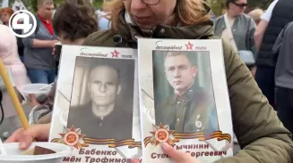 На полевой кухне горожан угощали солдатской кашей