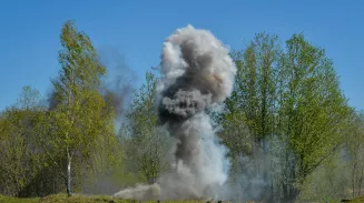 Взорвался баллон с пеной