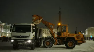 Нелегальная свалка снега