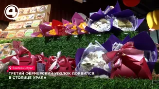 В Екатеринбурге открыли третий фермерский уголок «Свое уральское»
