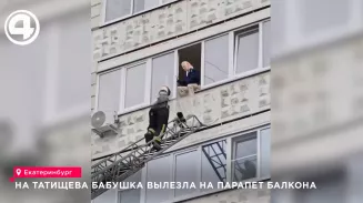 Спасатели уговорили пенсионерку вернуться в квартиру с парапета балкона