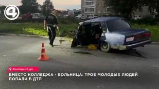 На водителя ВАЗа после ночной аварии на Окружной составили семь протоколов