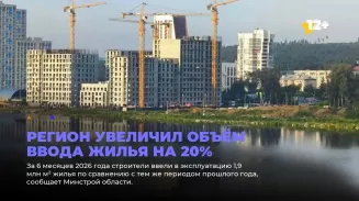 Регион увеличил объём ввода жилья на 20% Регион увеличил объём ввода жилья на 20%
