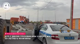 На трассе М-12 в Красноуфимском районе водитель «Скании» врезался в «КамАЗ» дорожников На трассе М-12 в Красноуфимском районе водитель «Скании» врезался в «КамАЗ» дорожников