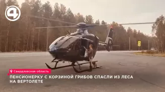В Свердловской области спасатели эвакуировали на вертолёте бабушку, застрявшую в болоте В Свердловской области спасатели эвакуировали на вертолёте бабушку, застрявшую в болоте