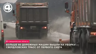 Более 80 единиц спецтехники вышли на уборку дорог Свердловской области после снегопада
