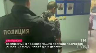 Обвиняемый в поджоге машин полиции подросток останется под стражей до 14 декабря